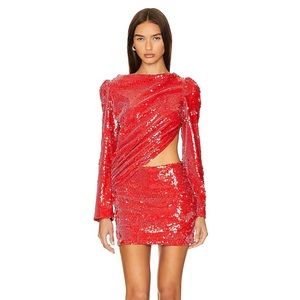 The Bar Rowan Dress Size 2 RED